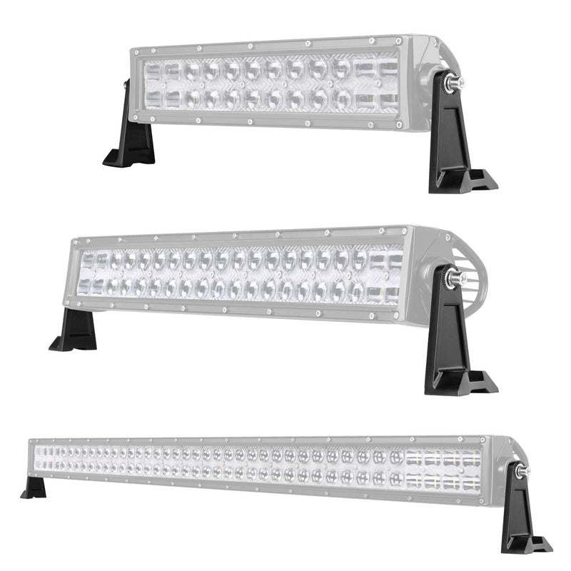 AKD Part Side Brackets, AKD Part Light Bar Mounting Brackets Kit Universal Side Mount Offroad Truck LED Bar Mounts 2 Pack - Image 3
